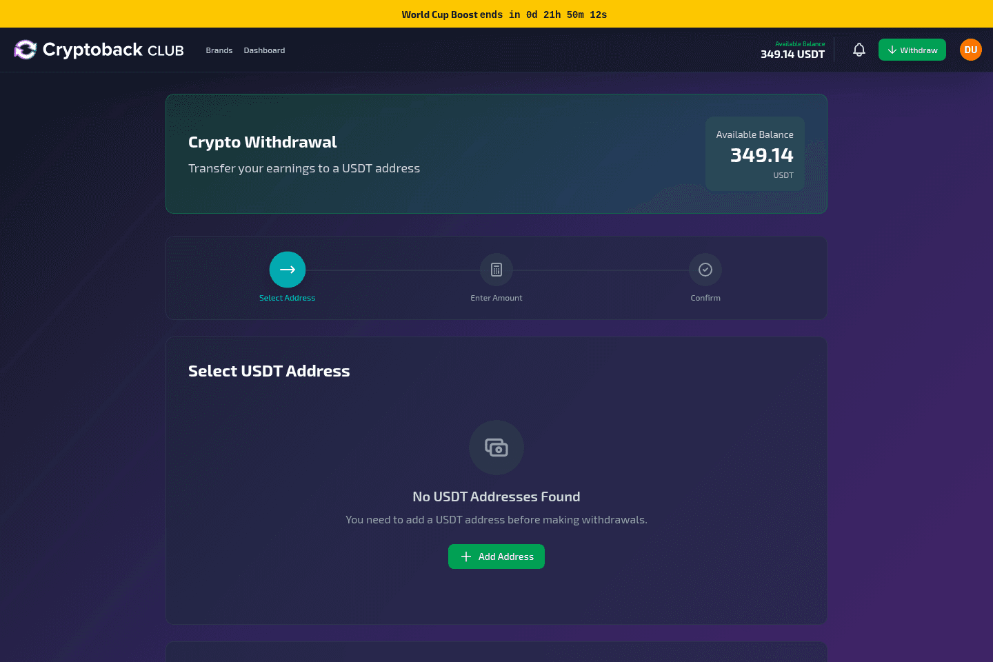 CryptoBack Laravel Platform screenshot 4