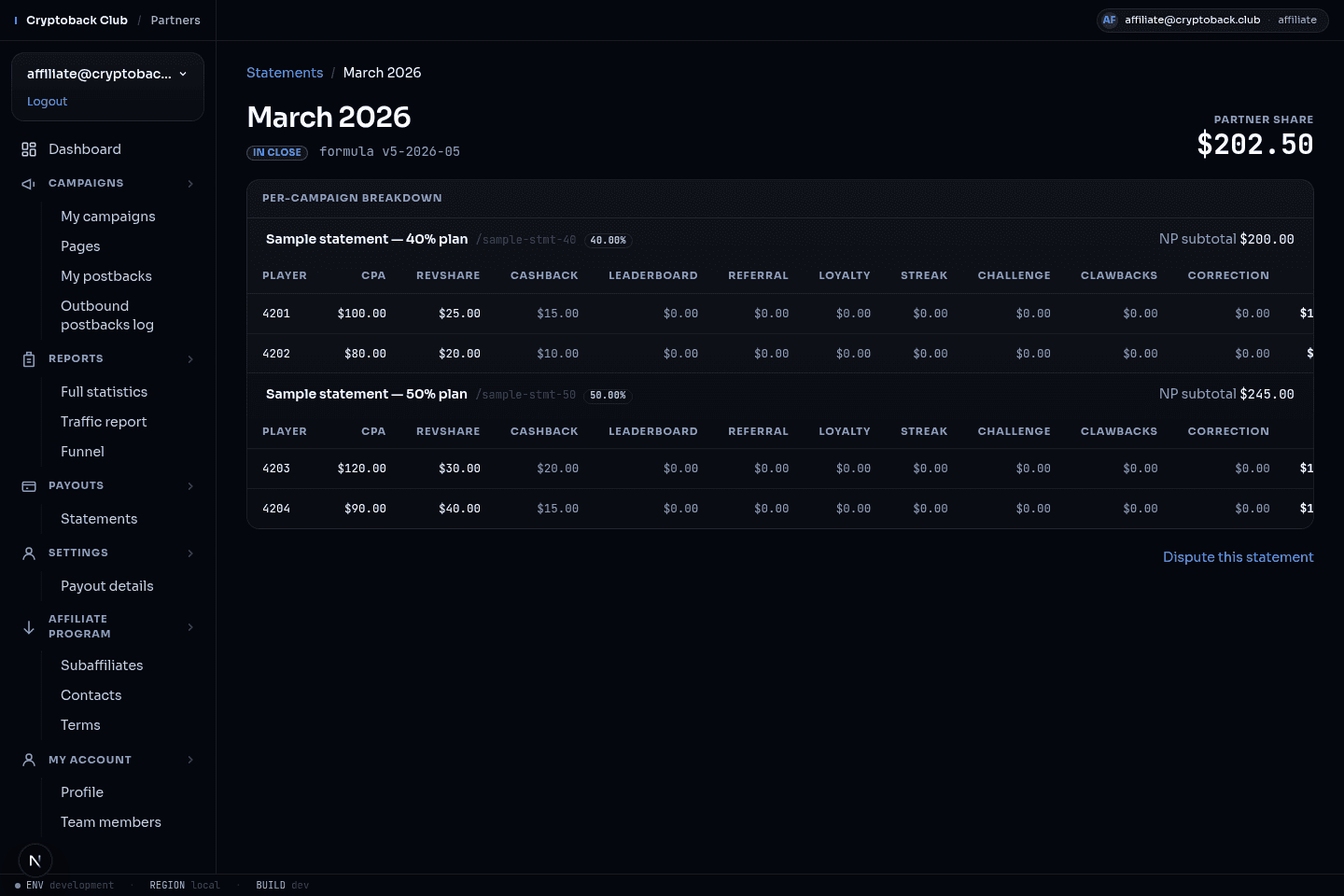 CryptoBack Partners screenshot 3